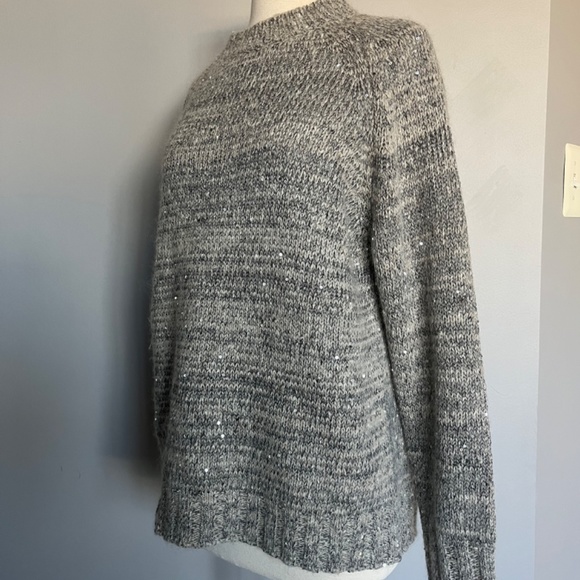 WEEKEND MAX MARA Vivetta Sequined Wool blend Cocktail Raglan Sweater Pullover 8 - Picture 11 of 16